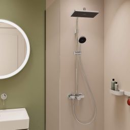 Hansgrohe Activera Q zestaw prysznicowy ścienny z deszczownicą chrom 28747000