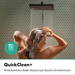 Hansgrohe Activera Q zestaw prysznicowy ścienny z deszczownicą chrom 28747000