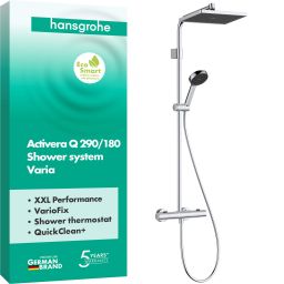 Hansgrohe Activera Q zestaw prysznicowy ścienny z deszczownicą chrom 28748000