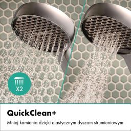 Hansgrohe Activera Q zestaw prysznicowy ścienny termostatyczny z deszczownicą chrom 28753000