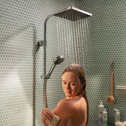 Hansgrohe Activera Q zestaw prysznicowy ścienny z deszczownicą chrom 28757000