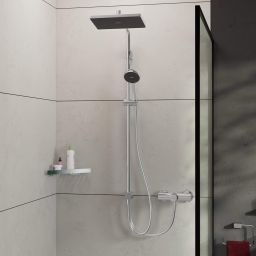 Hansgrohe Activera Q zestaw prysznicowy ścienny z deszczownicą chrom 28757000