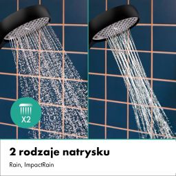 Hansgrohe Activera Select S zestaw prysznicowy ścienny czarny mat 28864670