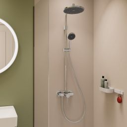 Hansgrohe Activera S zestaw prysznicowy ścienny z deszczownicą chrom 28875000