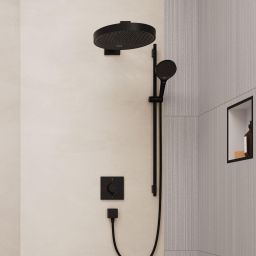 Hansgrohe Rainfinity zestaw prysznicowy ścienny czarny mat 28744670