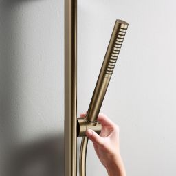 Hansgrohe Pulsify S słuchawka prysznicowa EcoSmart brąz szczotkowany 24125140