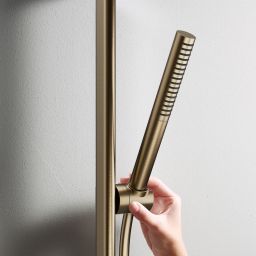 Hansgrohe Pulsify S słuchawka prysznicowa EcoSmart+ brąz szczotkowany 24126140