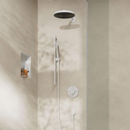 Hansgrohe Pulsify S zestaw prysznicowy ścienny biały mat 24372700