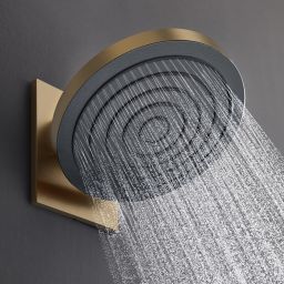 Hansgrohe Pulsify S deszczownica 26 cm okrągła EcoSmart brąz szczotkowany 24141140