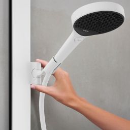 Hansgrohe Rainfinity ShowerTablet zestaw prysznicowy ścienny termostatyczny EcoSmart biały mat 28742700