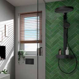 Hansgrohe Rainfinity ShowerTablet zestaw prysznicowy ścienny termostatyczny EcoSmart czarny mat 28742670
