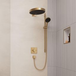 Hansgrohe Rainfinity zestaw prysznicowy ścienny EcoSmart brąz szczotkowany 28744140