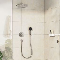 Hansgrohe Crometta DuoTurn zestaw prysznicowy podtynkowy z deszczownicą nikiel szczotkowany  88003994