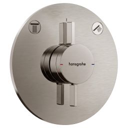 Hansgrohe Crometta zestaw prysznicowy podtynkowy z deszczownicą nikiel szczotkowany 88002391