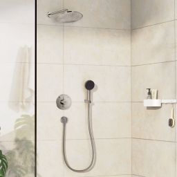 Hansgrohe Crometta zestaw prysznicowy podtynkowy z deszczownicą nikiel szczotkowany 88002391