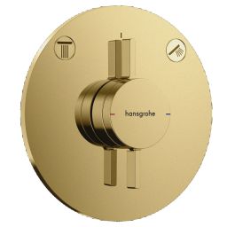 Hansgrohe Crometta zestaw prysznicowy podtynkowy z deszczownicą złoty  szczotkowany 88002392