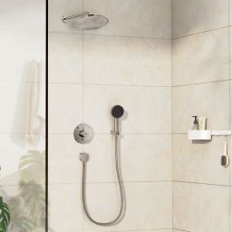 Hansgrohe Crometta DuoTurn zestaw prysznicowy podtynkowy z deszczownicą nikiel szczotkowany  88003994