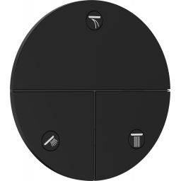 Hansgrohe ShowerSelect Comfort S zawór podtynkowy trójdrożny czarny mat 15558670