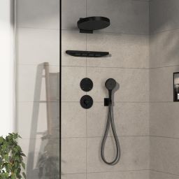 Hansgrohe ShowerSelect Comfort S zawór podtynkowy trójdrożny czarny mat 15558670