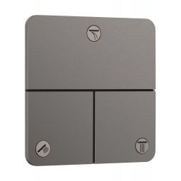 Hansgrohe ShowerSelect Comfort Q zawór odcinający podtynkowy czarny chrom szczotkowany 15587340