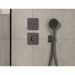 Hansgrohe ShowerSelect Comfort Q zawór odcinający podtynkowy czarny chrom szczotkowany 15587340