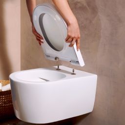 Hansgrohe EluPura S miska WC z deską wolnoopadającą wisząca bez kołnierza biały połysk 60292450