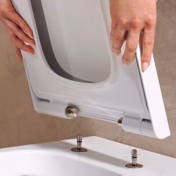 Hansgrohe EluPura Original Q miska WC z deską wolnoopadającą wisząca bez kołnierza biały połysk 62051450