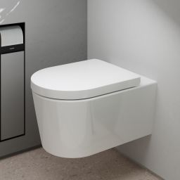 Hansgrohe EluPura S miska WC z deską wolnoopadającą wisząca bez kołnierza biały połysk 60292450