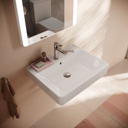 Hansgrohe Xanuia Q umywalka 60x48 cm prostokątna ścienna biała 60133450