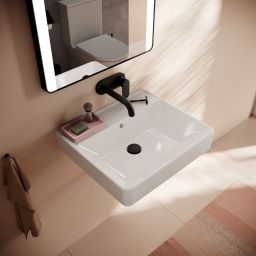Hansgrohe Xanuia Q umywalka 55x48 cm prostokątna ścienna biała 60235450
