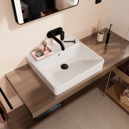 Hansgrohe Xanuia Q umywalka 55x48 cm prostokątna ścienna-nablatowa biała 60239450