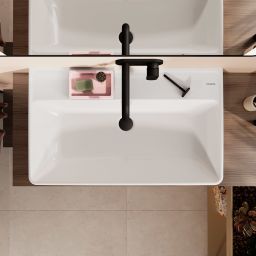 Hansgrohe Xanuia Q umywalka 80x48 cm prostokątna ścienna-nablatowa biała 60251450