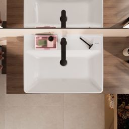 Hansgrohe Xanuia Q umywalka 65x48 cm prostokątna ścienna-nablatowa biała 60252450