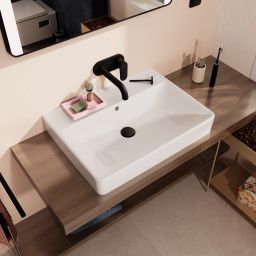 Hansgrohe Xanuia Q umywalka 65x48 cm prostokątna ścienna-nablatowa biała 60254450