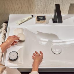 Hansgrohe Xelu Q umywalka 80x48 cm prostokątna ścienna-meblowa biała 61031450