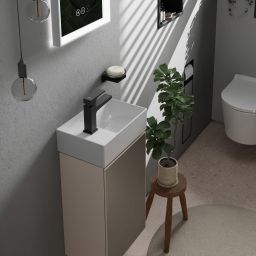 Hansgrohe Xevolos E umywalka 36x25 cm ścienna prostokątna lewa SmartClean biały połysk 61087450