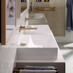 Hansgrohe Xevolos E umywalka 60x48 cm nablatowa prostokątna SmartClean biały 61095450