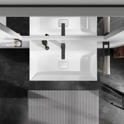 Hansgrohe Xevolos E umywalka 80x48 cm ścienna prostokątna SmartClean biały 61096450