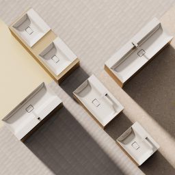 Hansgrohe Xevolos E umywalka 80x48 cm ścienna prostokątna SmartClean biały 61097450