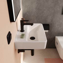 Hansgrohe Xanuia Q umywalka 45x34 cm prostokątna ścienna biała 61141450