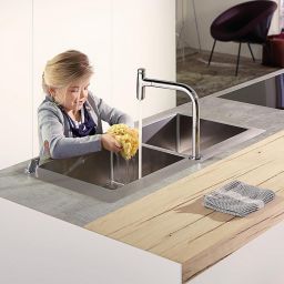 Hansgrohe S 71 zlewozmywak stalowy 86,5x50 cm 43303800