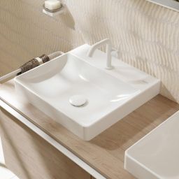 Hansgrohe Xelu Q umywalka 50x48 cm nablatowa prostokątna SmartClean biały 61014450