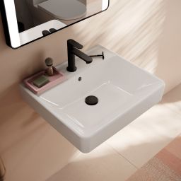 Hansgrohe Xanuia Q umywalka 55x48 cm prostokątna ścienna biała 60132450