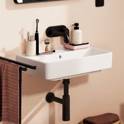 Hansgrohe Xanuia Q umywalka 55x37 cm prostokątna ścienna Compact biała 60210450