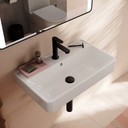 Hansgrohe Xanuia Q umywalka 65x39 cm prostokątna ścienna Compact biała 60617450