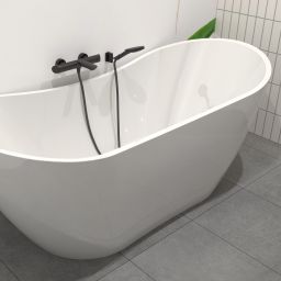 Hagser Clara wanna wolnostojąca 180x80 cm akrylowa owalna biały połysk HGR70000012