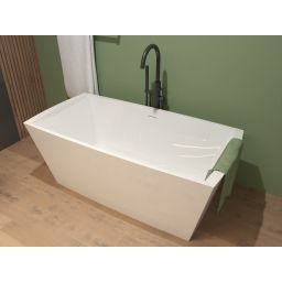 Hagser Elisa wanna wolnostojąca 150x75 cm akrylowa prostokątna biały połysk HGR10000012