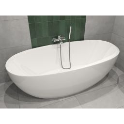 Hagser Anke wanna wolnostojąca 170x80 cm akrylowa owalna biały połysk HGR13000012