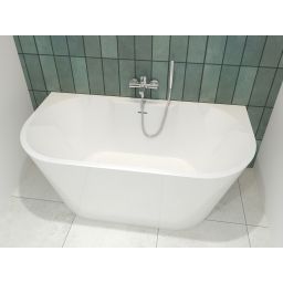 Hagser Greta wanna wolnostojąca przyścienna 170x80 cm akrylowa owalna biały połysk HGR16000012