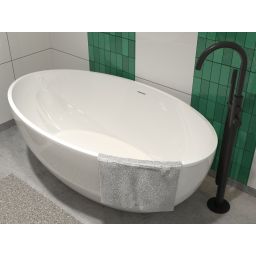 Hagser Alena wanna wolnostojąca 175x100 cm akrylowa owalna biały połysk HGR30000012